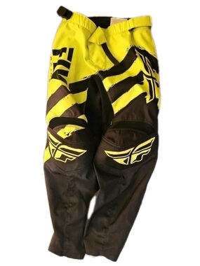 Fly Racing F-16 Green Black Motocross MX Enduro Pants Youth Waist Size 24